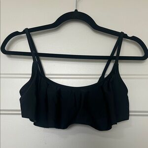 Old navy Ruffled bathing suit top , small, adjustable straps, clip.